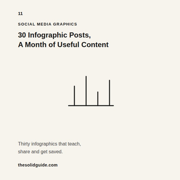 30 Infographic Posts — One Month of Branded Educational Content Ready to Post