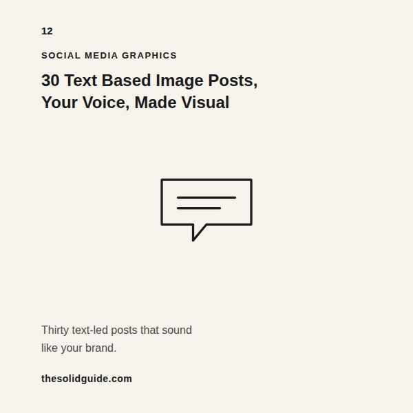 30 Text Based Image Posts — One Month of Scroll Stopping Content Ready to Post