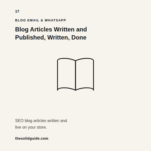 Blog Articles Written and Published — SEO Content That Drives Consistent Organic Traffic