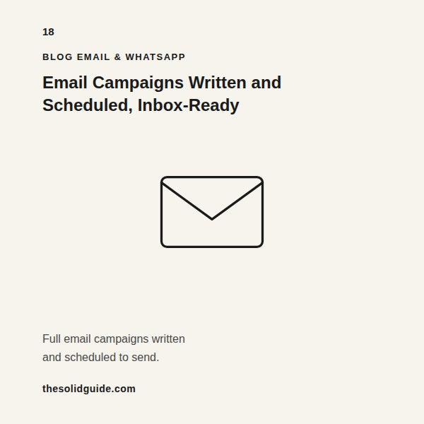 Email Campaigns Written and Scheduled — Monthly Revenue From Your Existing List