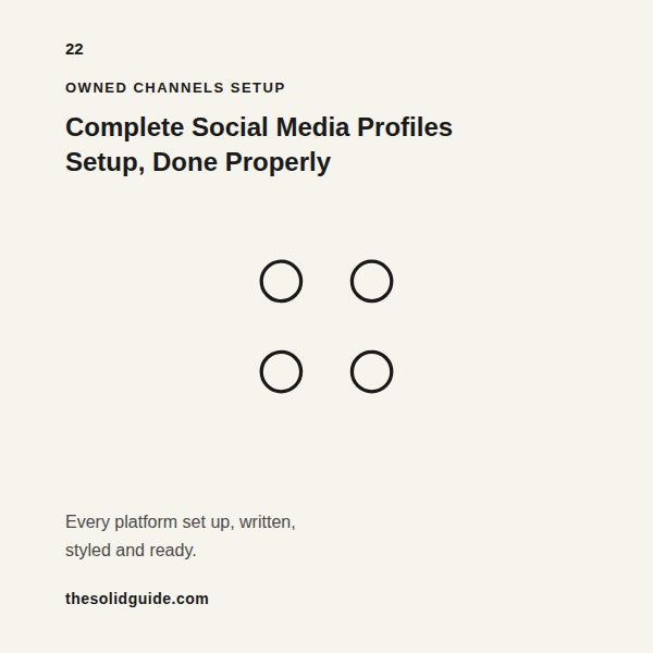 Social Media Profiles Setup — Every Platform Optimized and Ready to Grow
