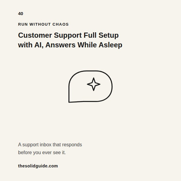 Customer Support Setup with AI — Every Customer Helped, Every Ticket Resolved, Hours Saved Every Week