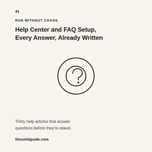 Help Center and FAQ Setup — Buyers Get Answers Instantly, Support Tickets Drop Immediately