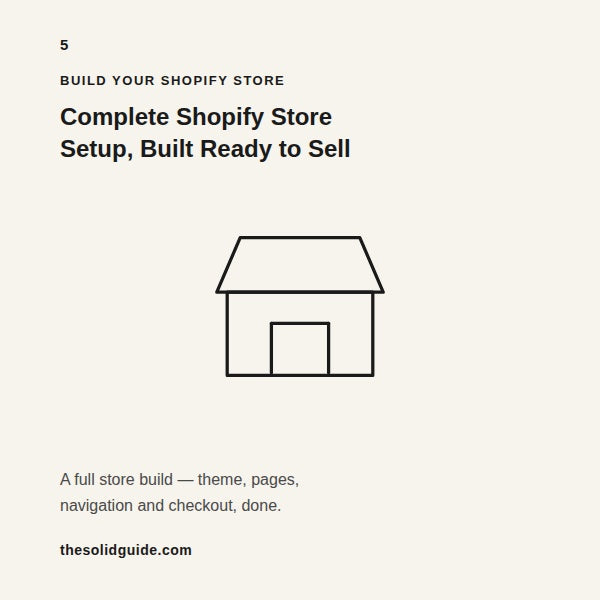 Complete Shopify Store Setup — Built and Ready to Sell