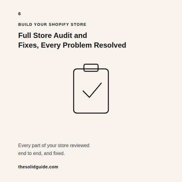 Shopify Store Audit and Fixes — Every Problem Found and Fixed